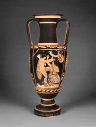 Paestan roodfiguren nekamfoor, ca. 340 v.Chr.