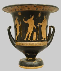 Klokvormige krater uit Pisticci, Italië