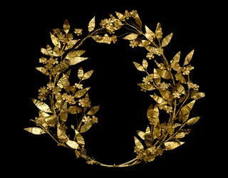 Myrtenkrans, uit Peloponnesus, 330-250 v.Chr. (goud)