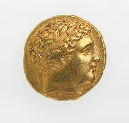 Voorzijde van een stater van Philippus II van Macedonië, 359-336 v.Chr.