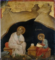 St. Johannes de Evangelist met zijn schrijver Prochoros