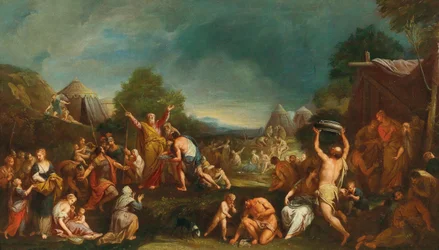 De Israëlieten verzamelen Manna