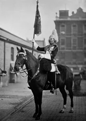 Squadron Corporal Major van de 1st Life Guards met standaard, 1896