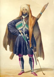 Een Circassian Uit: Scènes, landschappen, gewoonten en kostuums van de Kaukasus, 1840