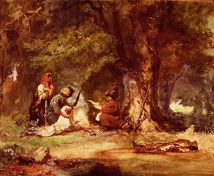 Russische soldaten tijdens de Kaukasische oorlogen van 1817-64