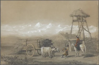 Het Kozakkenfort in de Kaukasus, 1846