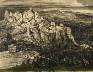Uitzicht op Tiflis, 1840s