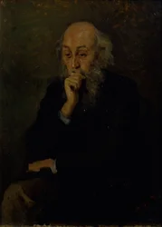 Portret van de kunstenaar Nikolai Ge 1831-1894