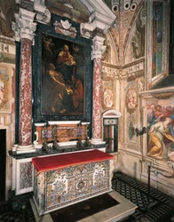 Madonna en Kind met Heiligen Petrus en Paulus