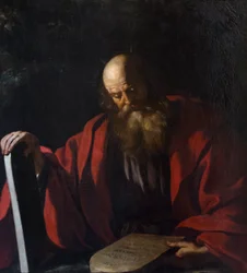 Mozes met de tafelen van de wet