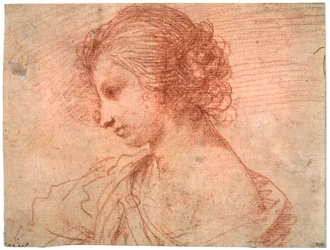 Borstportret van een jonge vrouw, 17e eeuw