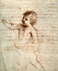Kinderfiguur in draperie