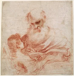 De evangelist Matteüs met de engel