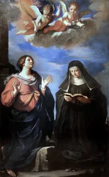 Guercino - Heilige Gertrude en Lucrezia. 1645