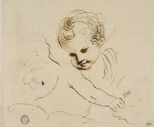 Putto in de Wolken