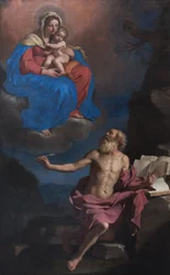 De Maagd en het Kind verschijnen aan de Heilige Hiëronymus
