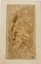 Gedrapeerd vrouwelijk figuur