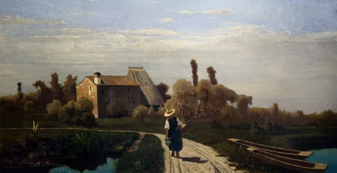 Landelijk landschap, ochtend in mei