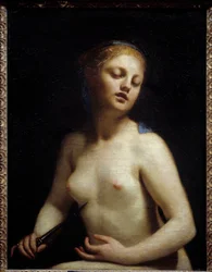 Lucrece stierf. Lucrece (Lucrezia, Lucretia, Romeinse dame) was het slachtoffer van geweld door zijn neef Sextus Tarquin, de zoon van Tarquin de Superbe. Lucrece stuurde naar haar vader en echtgenoot (Collatinus) en arriveerde met Lucius Junius Brutus, de 