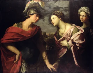 Aeneas neemt afscheid van Dido, ca. 1630