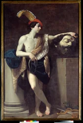 David met het hoofd van Goliath
