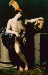 David met het hoofd van Goliath