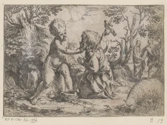 Het Christuskind en de jonge Johannes de Doper