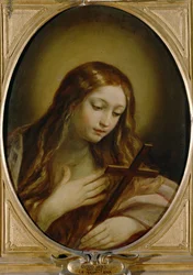 Heilige Magdalena met de kruik van de uguentai (schilderij op doek)