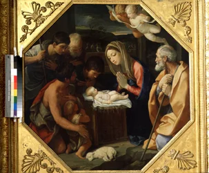 De aanbidding van het Christuskind