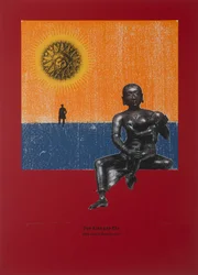 Over kind en huwelijk, Aldus sprak Zarathustra, 2024 (houtsnede en zeefdruk)