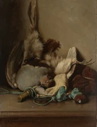 Stilleven met Houtduif en Kruithoorn