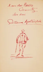 Opdracht aan Maurice Cremnitz uit «Le Poète assassiné», 1916