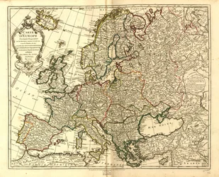 Kaart van Europa. LOC 97683588