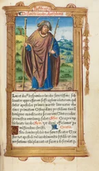 Gedrukt Getijdenboek (Gebruik van Rome): fol. 100r, St. Jacobus de Meerdere