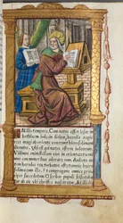 Gedrukt Getijdenboek Gebruik van Rome: fol. 19r, St. Mattheüs, 1510