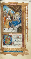Gedrukt Getijdenboek Gebruik van Rome: fol. 38r, Aanbidding der Wijzen