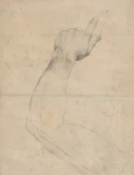 Studie van een arm [verso]