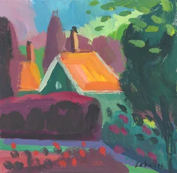 Huis in Holland, 2010 (gouache op papier)