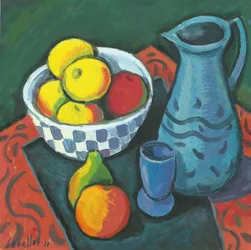 Stilleven met appels, 2010 (gouache op papier)