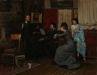 Muziek in het atelier
