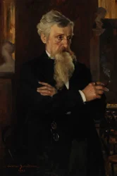 Portret van August Schauman, journalist