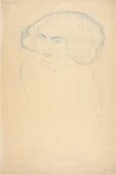 Hoofd van een vrouw, ca. 1916