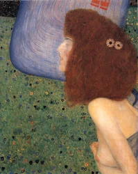 Klimt - Girl With Blue Veil, circa 1902-1903