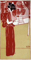 Muziek (tekening door Gustav Klimt, begin 20e eeuw)
