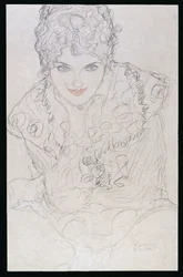 Portret met Rechterhand op Kin, ca. 1917-18