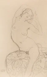 Zittende Naakt, ca 1914-1916