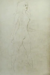 Staande naakt (verso)