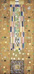De Stoclet-fries, detail: De ridder