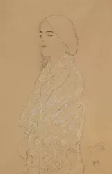 Vrouw met een witte sjaal