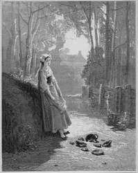 De melkmeid en haar emmer - uit 